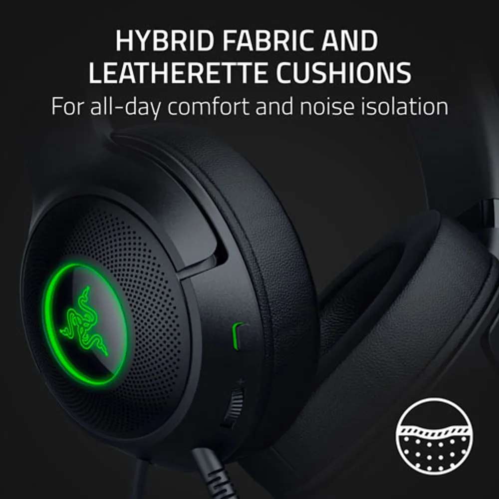 Razer Kraken Kitty V2 Over-Ear Gaming Headset - Black