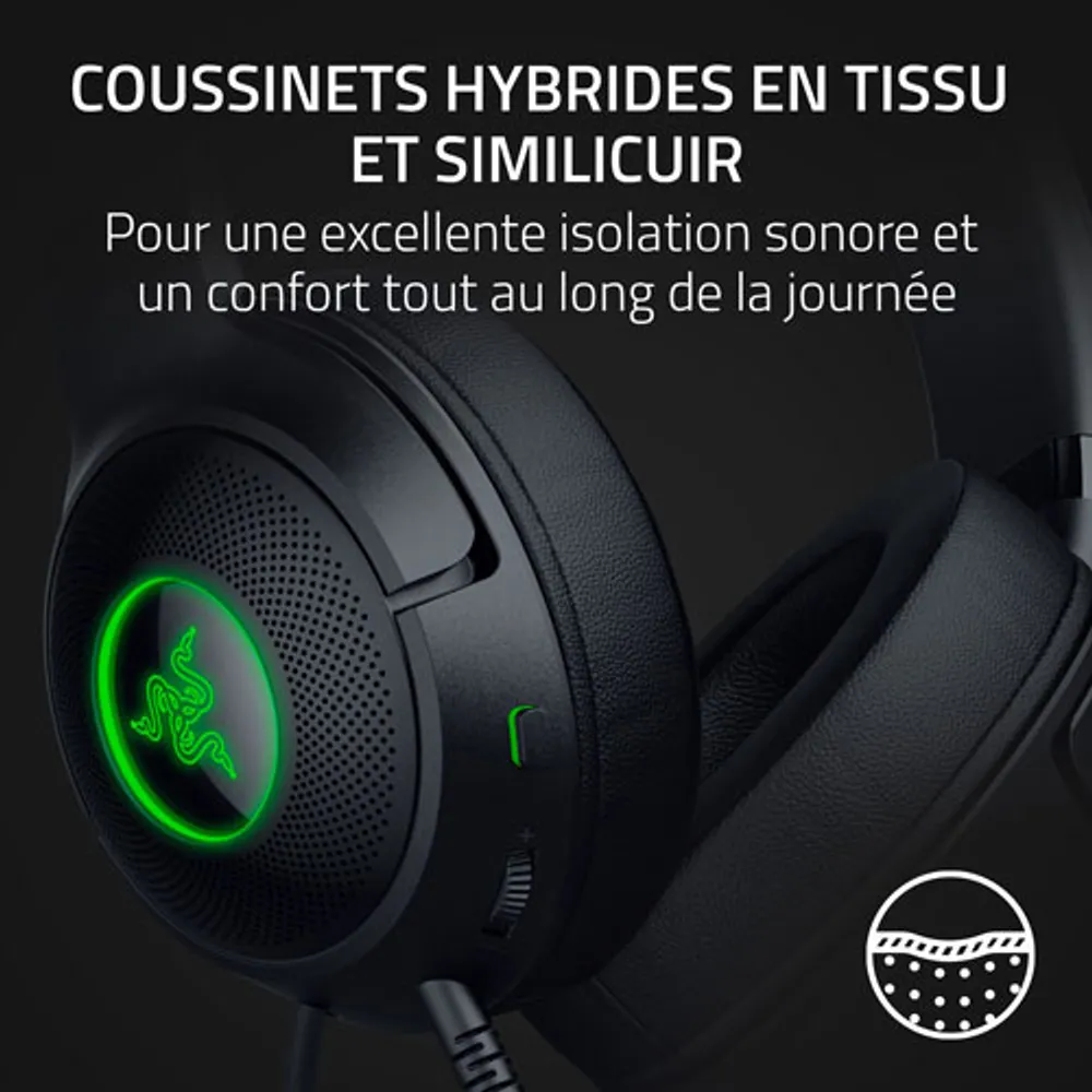 Razer Kraken Kitty V2 Over-Ear Gaming Headset - Black