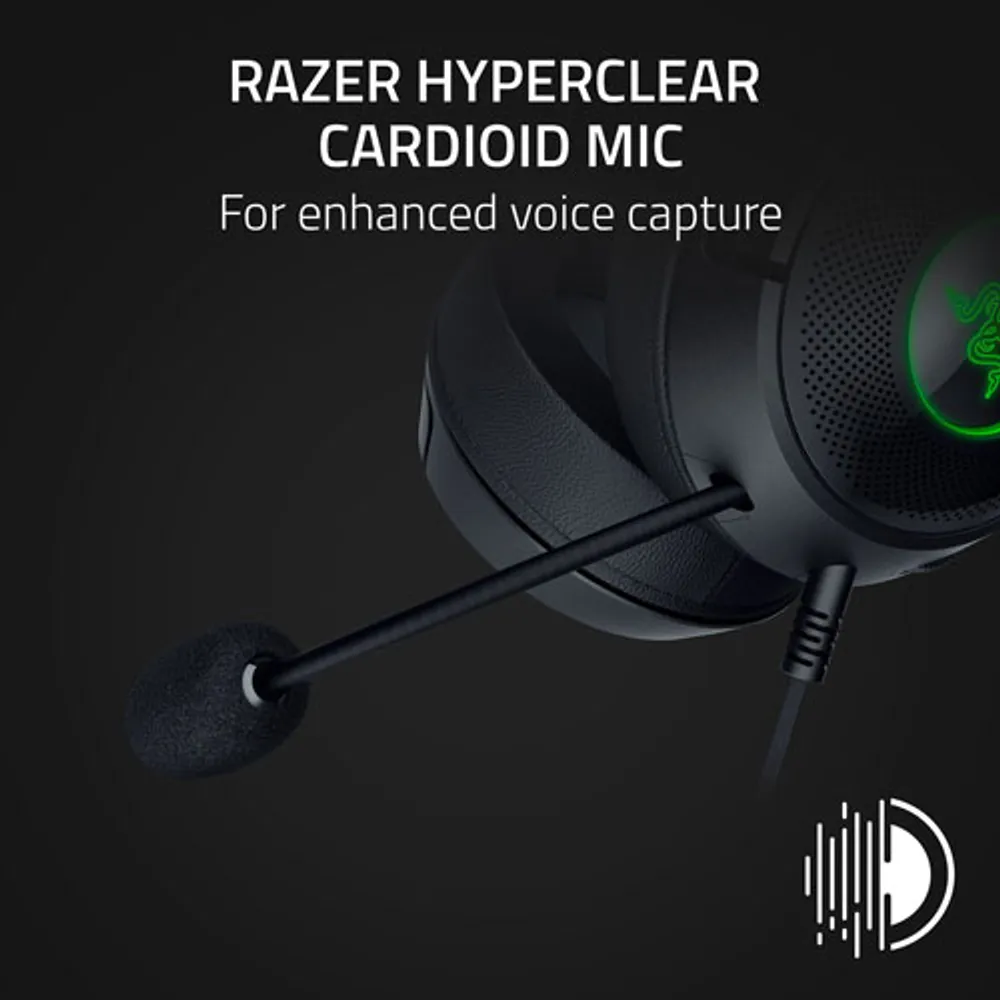 Razer Kraken Kitty V2 Over-Ear Gaming Headset - Black