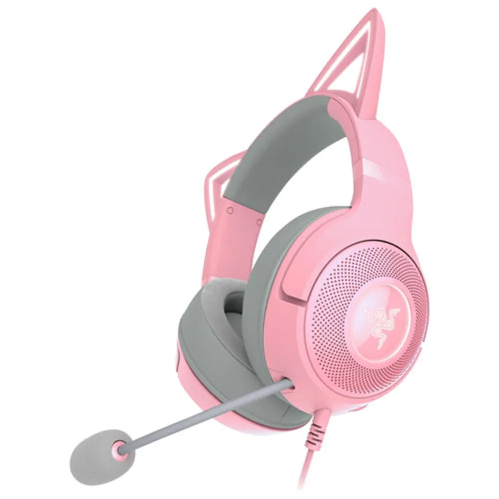 Razer Kraken Kitty V2 Edition Gaming Headset with Microphone - Quartz