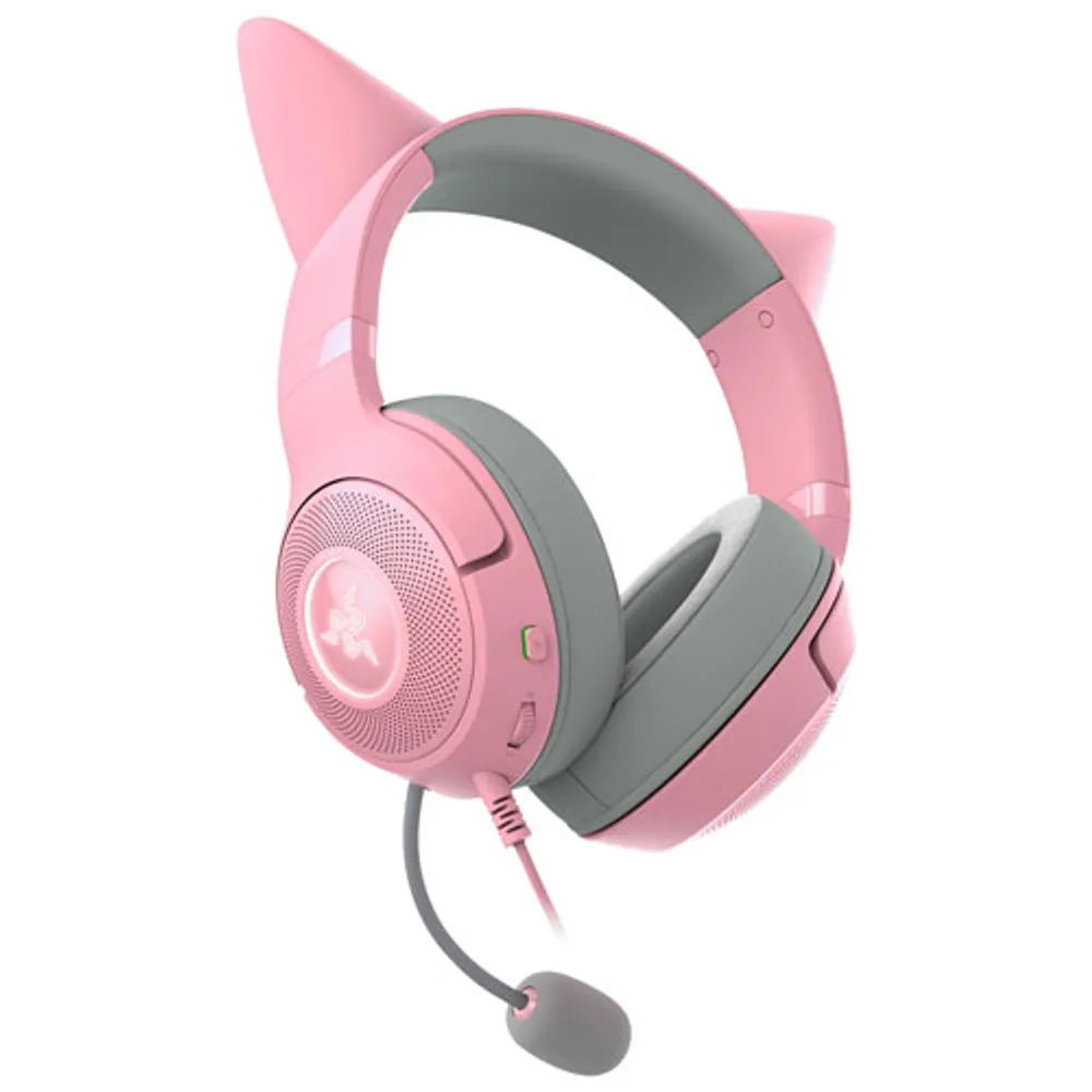 Razer Kraken Kitty V2 Edition Gaming Headset with Microphone - Quartz