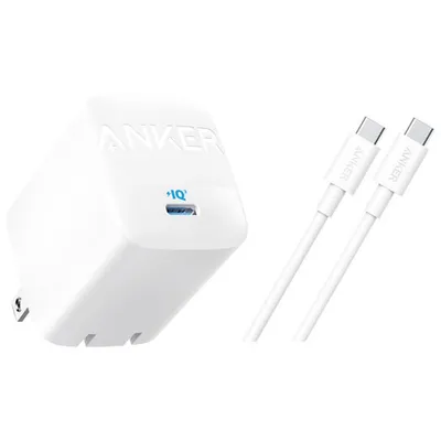 Anker 67W Fast-Charging USB-C Wall Charger with USB-C Cable - White