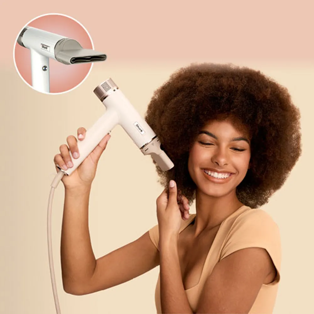 Shark SpeedStyle RapidGloss Finisher / High-Velocity Hair Dryer with IQ Speed Styling - White