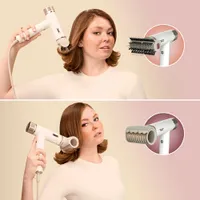 Shark SpeedStyle RapidGloss Finisher / High-Velocity Hair Dryer with IQ Speed Styling - White