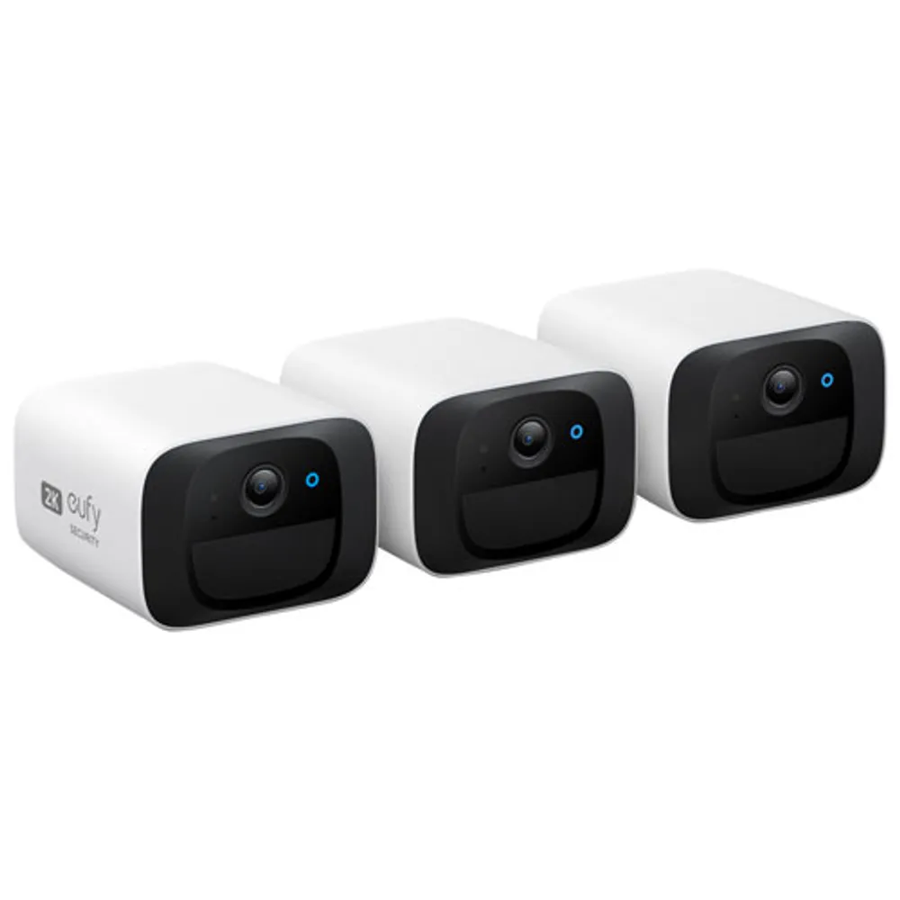 eufy Security SoloCam Wire-Free Indoor/Outdoor 2K Security Camera - 3 Pack - Only at Best Buy