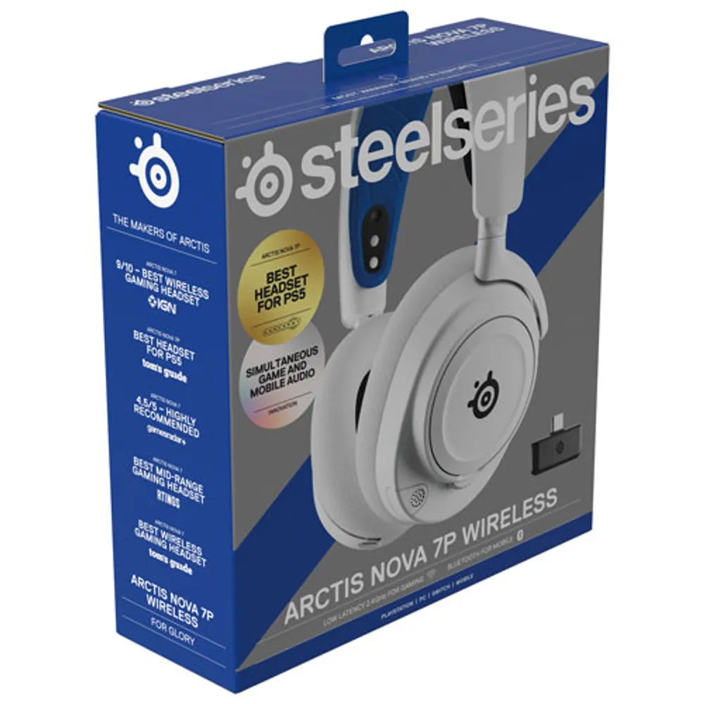 Casque de jeu sans fil Arctis Nova 7P de SteelSeries - Blanc