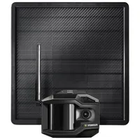 Caméra de surveillance d'extérieur sans fil HD 1080p V300 Ultimate de Vosker avec chargeur portable solaire - Noir