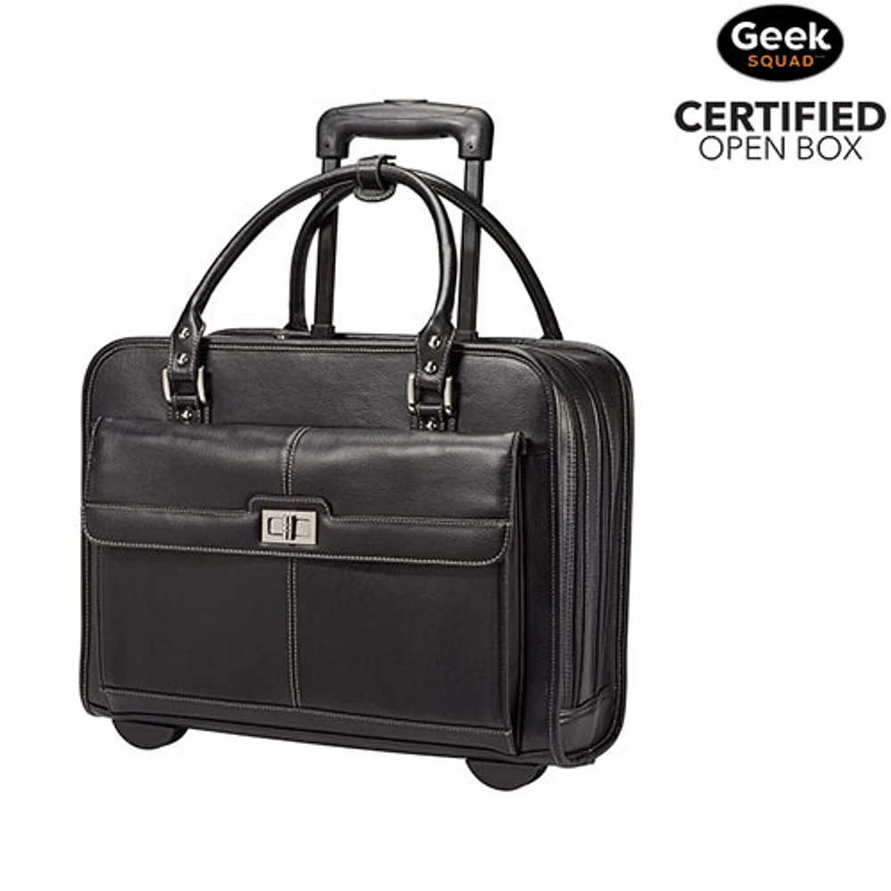 Open Box - Samsonite Ladies 15.6" Laptop Wheeled Mobile Office Case - Black