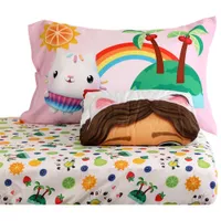 Gabby’s Dollhouse 3-Piece Toddler Bedding Set - Multi