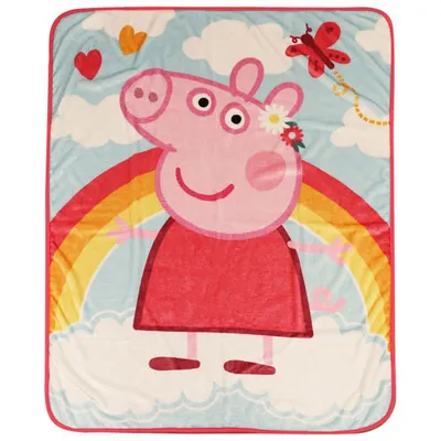 Peppa Pig Plush Throw Blanket - Pink