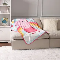 Peppa Pig Plush Throw Blanket - Pink