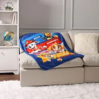 Paw Patrol Plush Throw Blanket - Blue