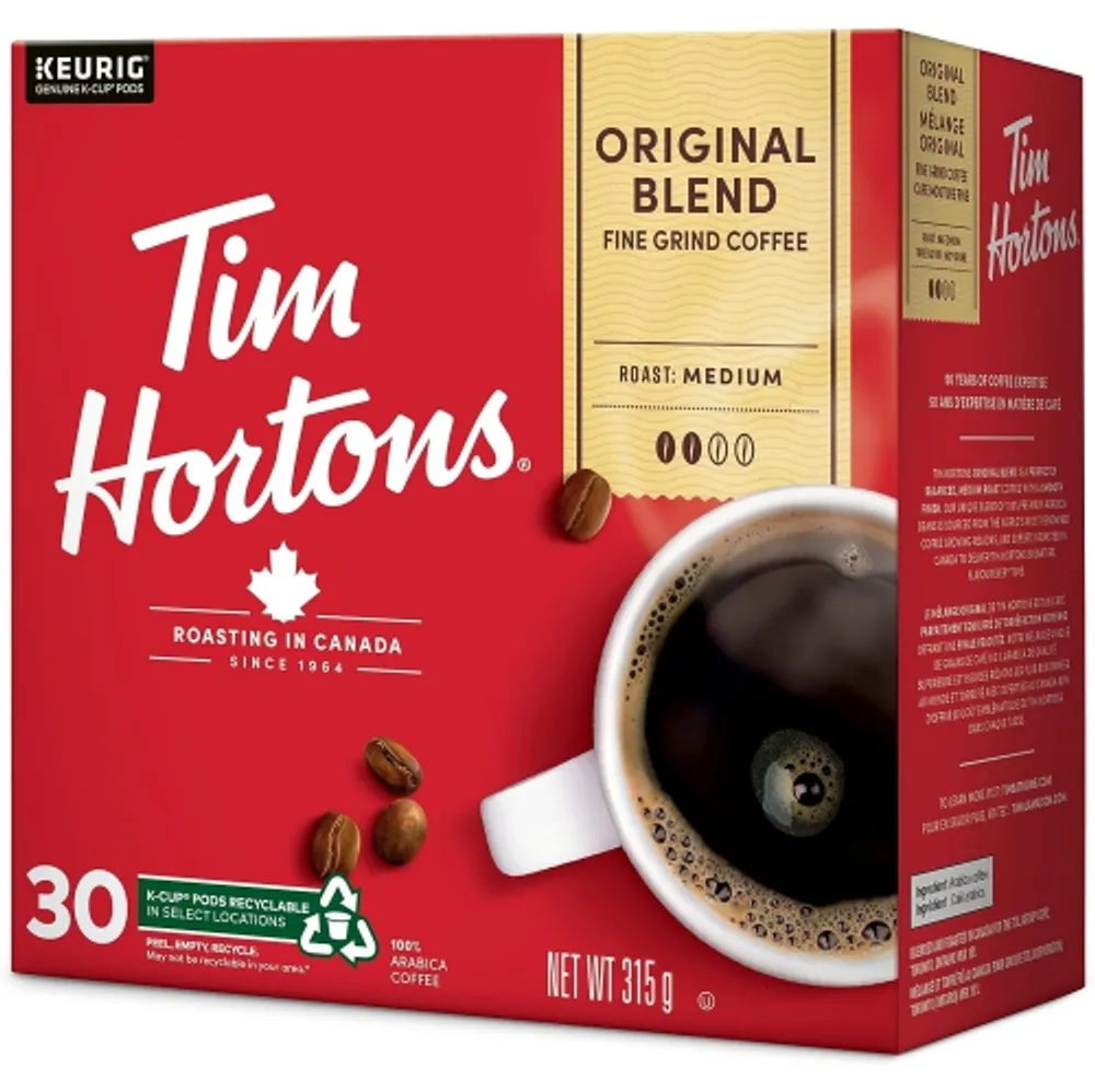  Tim Hortons Decaf, Medium Roast Coffee, Single-Serve K