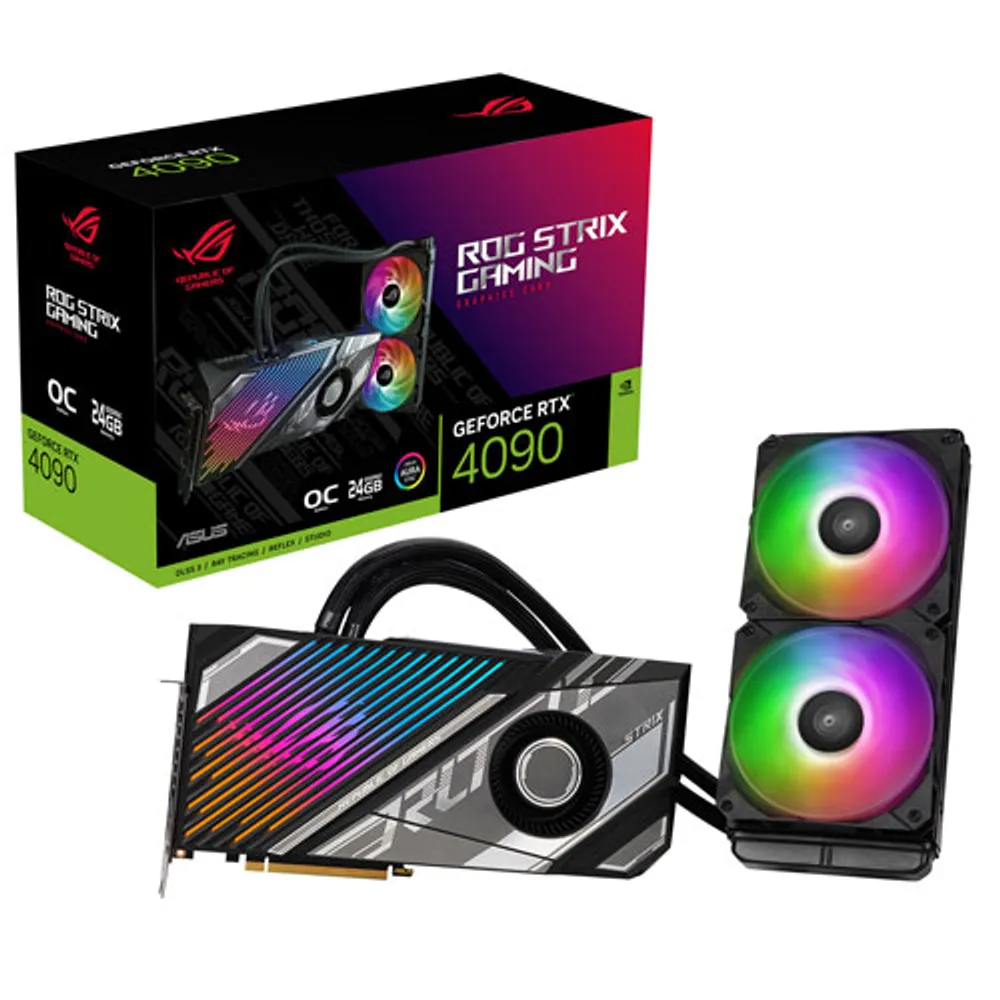 ASUS ROG Strix LC NVIDIA GeForce RTX 4090 24GB GDDR6X OC Video Card