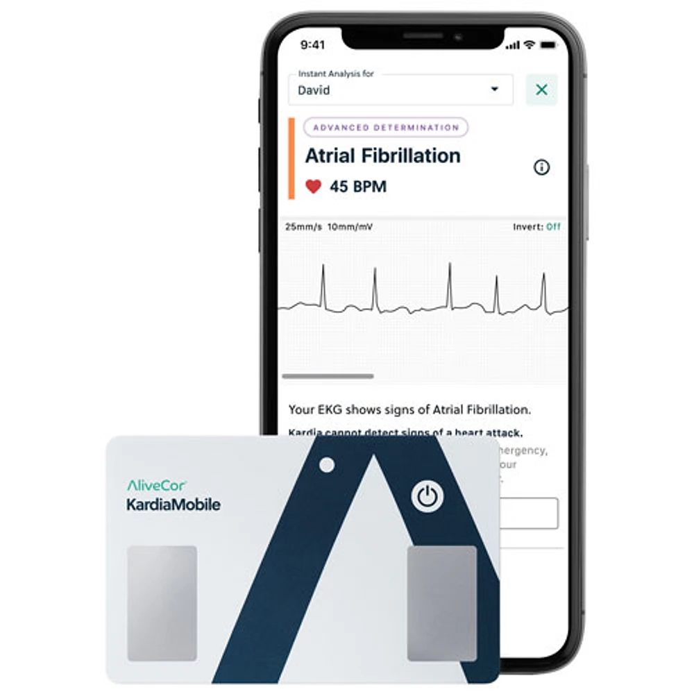 Carte d'ECG personnelle KardiaMobile