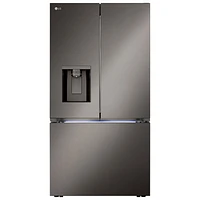 LG 36" 25.5 Cu. Ft. French Door Refrigerator w/ Water & Ice Dispenser (LRYXC2606D) - Black Stainless Steel