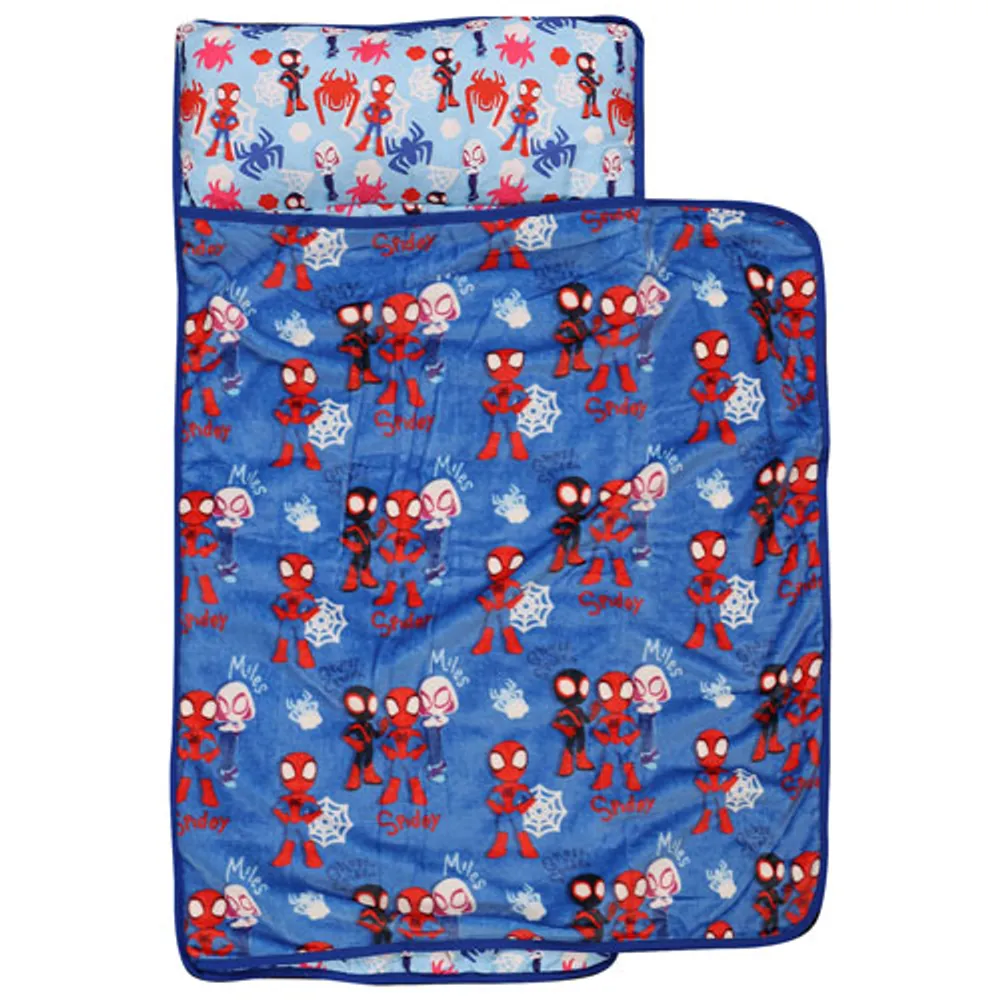 Marvel Spidey & Friends Polyester Nap Mat with Pillow & Blanket - Multi