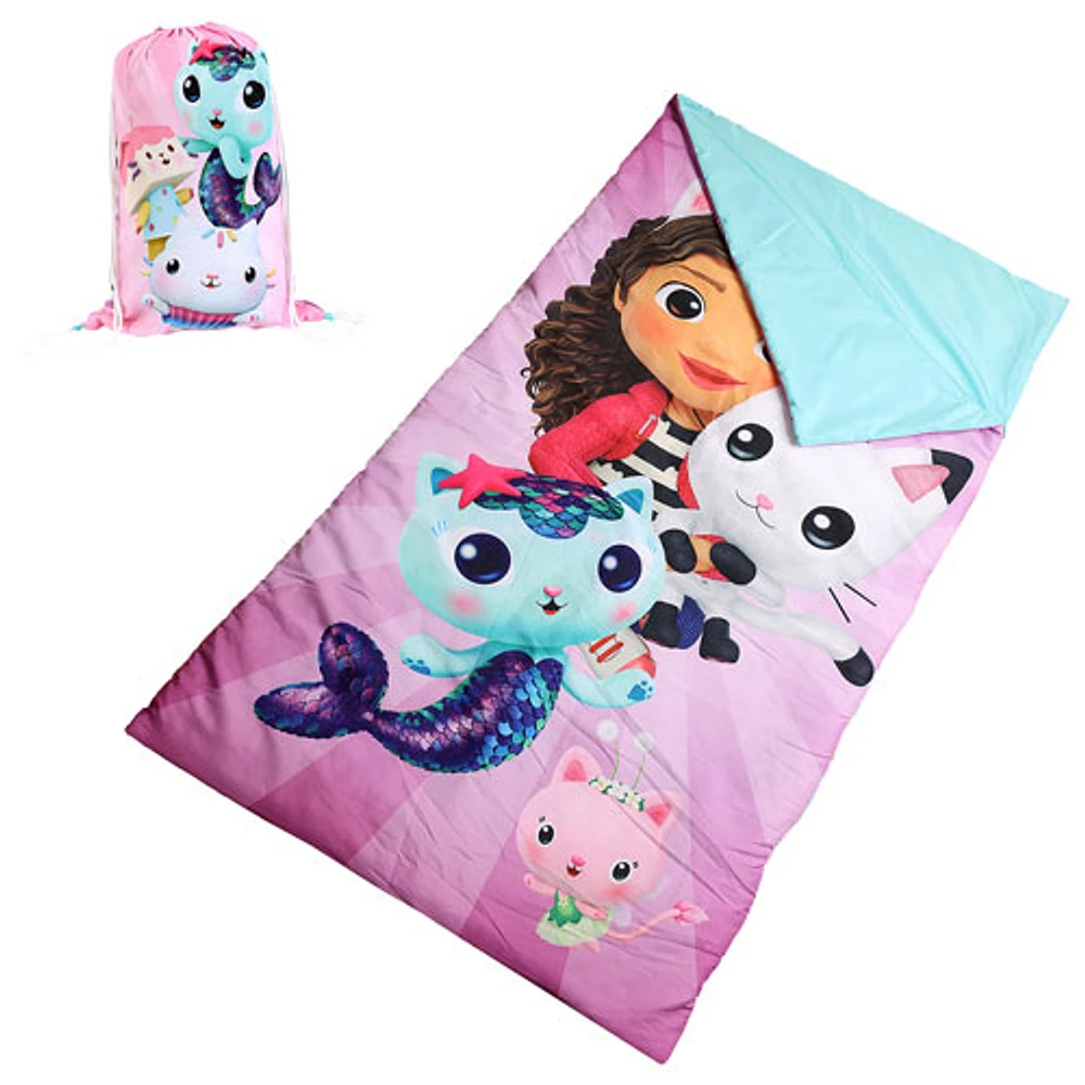 Gabby's Dollhouse Polyester Slumber Bag - Pink