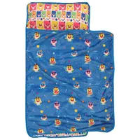 Baby Shark Polyester Nap Mat with Pillow & Blanket - Multi