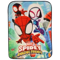 Marvel Spidey & Friends Polyester Plush Throw Blanket - Multi