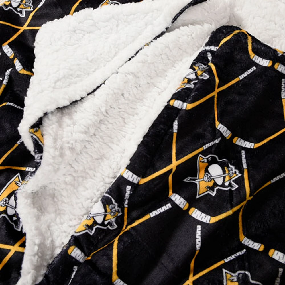 NHL Polyester Hooded Throw Blanket