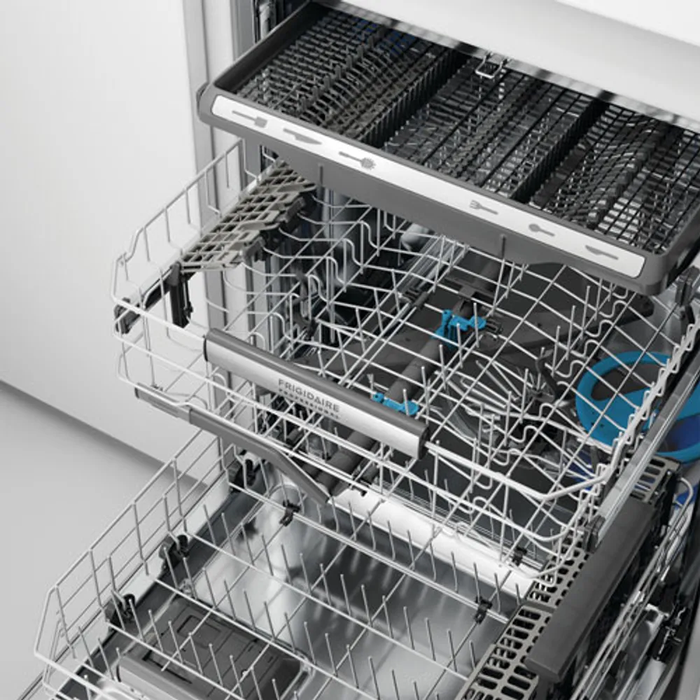 Frigidaire Pro 24" 47dB Built-In Dishwasher with Stainless Steel Tub & Third Rack (PDSH4816AF) - Stainless Steel