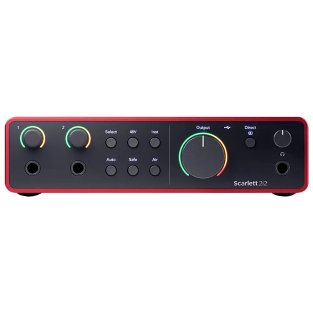 Focusrite Scarlett-2i2 4th Gen USB Audio Interface (SCARLETT-2I2-4TH-GEN)