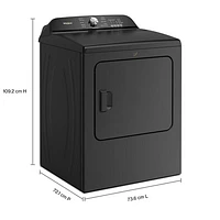 Sécheuse électrique de 7,0 pi³ de Whirlpool (YWED6150PB) - Noir volcan
