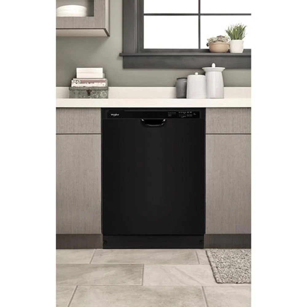 Whirlpool 24" 57dB Built-In Dishwasher (WDF341PAPB) - Black