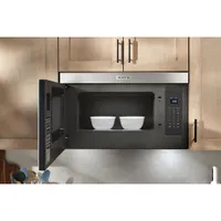 Maytag Over-The-Range Turntable-Free Flush-Mount Microwave - 1.1 Cu. Ft. - Stainless Steel