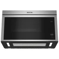 Maytag Over-The-Range Turntable-Free Flush-Mount Microwave - 1.1 Cu. Ft. - Stainless Steel