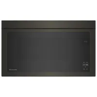 Kitchenaid Over-The-Range Turntable-Free Flush-Mount Microwave - 1.1 Cu. Ft. - Black Stainless Steel