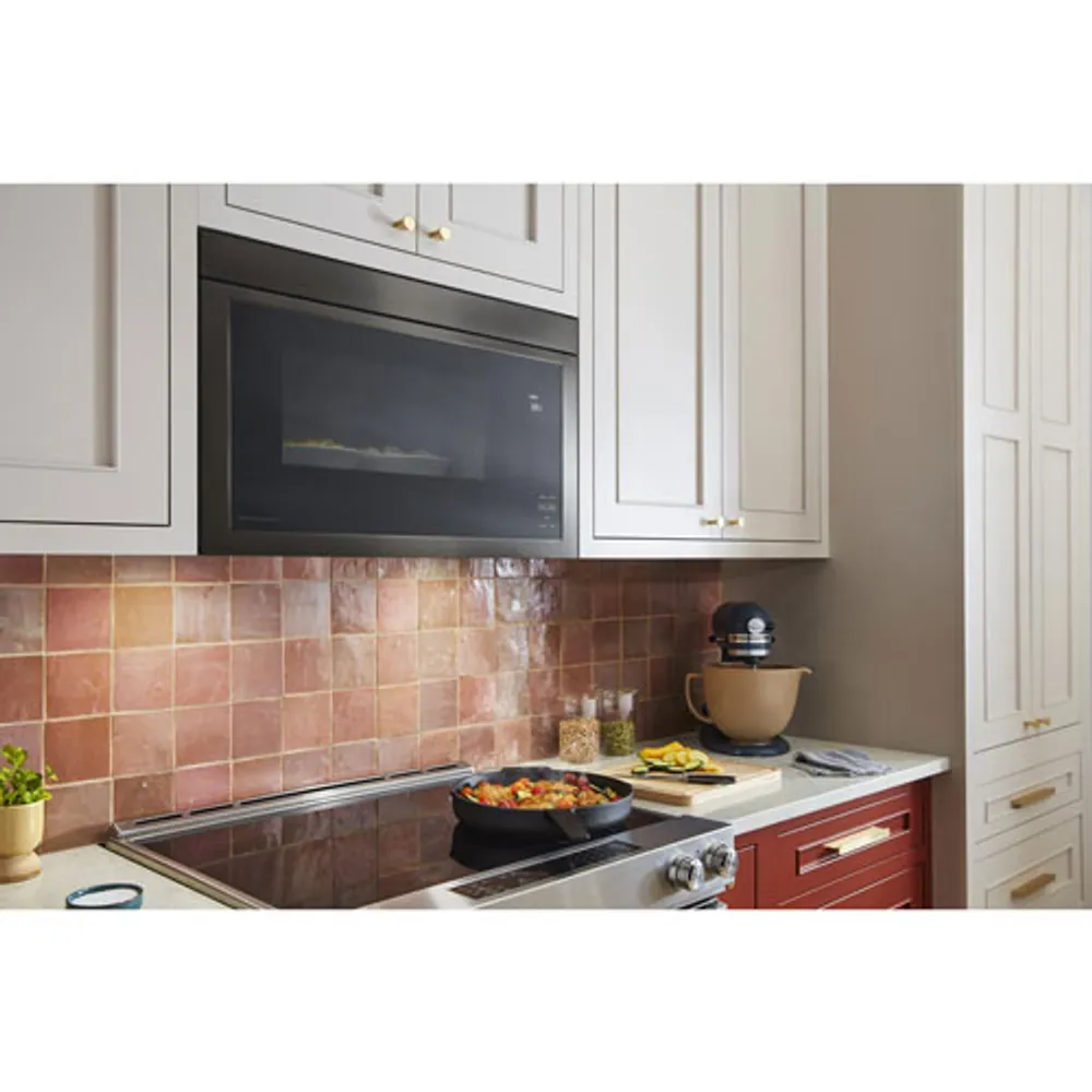 Kitchenaid Over-The-Range Turntable-Free Flush-Mount Microwave - 1.1 Cu. Ft