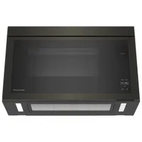 Kitchenaid Over-The-Range Turntable-Free Flush-Mount Microwave - 1.1 Cu. Ft. - Black Stainless Steel