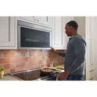 Kitchenaid Over-The-Range Turntable-Free Flush-Mount Microwave - 1.1 Cu. Ft. - Stainless Steel