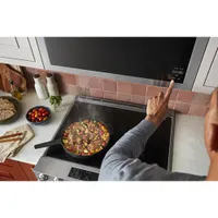 Kitchenaid Over-The-Range Turntable-Free Flush-Mount Microwave - 1.1 Cu. Ft. - Stainless Steel