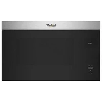 Whirlpool Over-The-Range Turntable-Free Flush-Mount Microwave - 1.1 Cu. Ft. - Stainless Steel