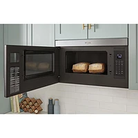 Whirlpool Over-The-Range Turntable-Free Flush-Mount Microwave - 1.1 Cu. Ft. - Stainless Steel