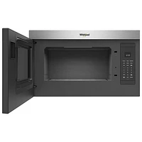 Whirlpool Over-The-Range Turntable-Free Flush-Mount Microwave - 1.1 Cu. Ft. - Stainless Steel