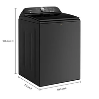 Laveuse à chargement par le haut haute efficacité 6,1 pi³ de Whirlpool (WTW6157PB) - Noir volcan
