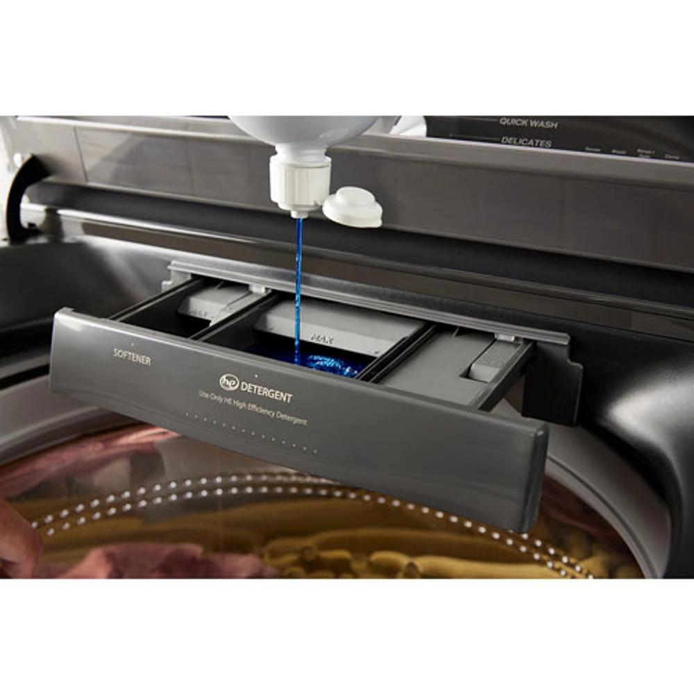Laveuse à chargement par le haut haute efficacité 6,1 pi³ de Whirlpool (WTW6157PB) - Noir volcan