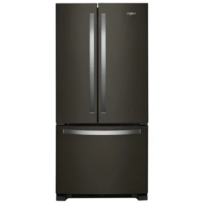 Whirlpool 33" 22.1 Cu. Ft. French Door Refrigerator w/Water Dispenser(WRFF5333PV) - Black Stainless Steel