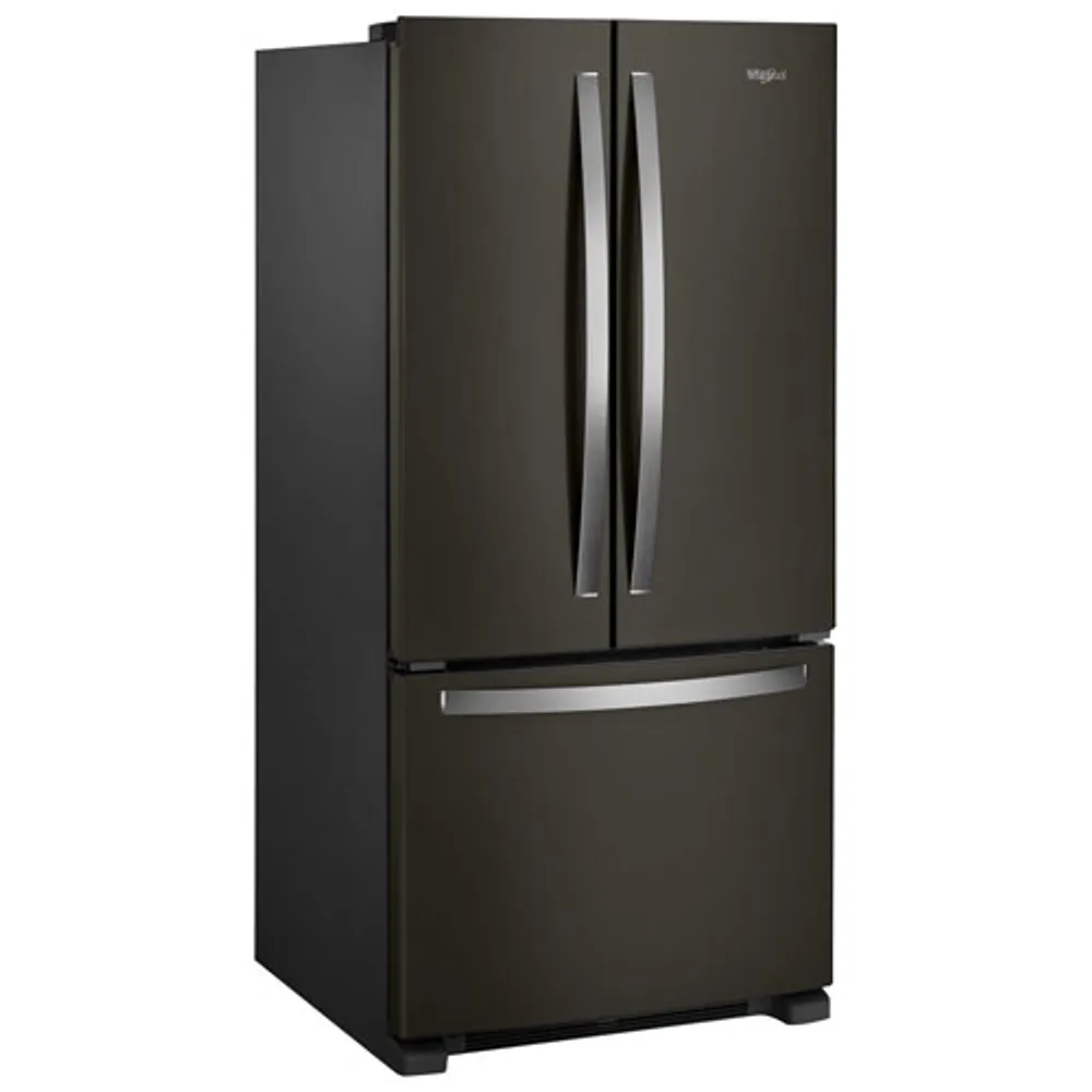 Whirlpool 33" 22.1 Cu. Ft. French Door Refrigerator w/Water Dispenser(WRFF5333PV) - Black Stainless Steel