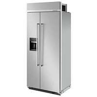 Kitchenaid 36" 20.8 Cu. Ft. Side-By-Side Refrigerator w/ Water & Ice Dispenser(KBSD706MPS) - Stainless Steel