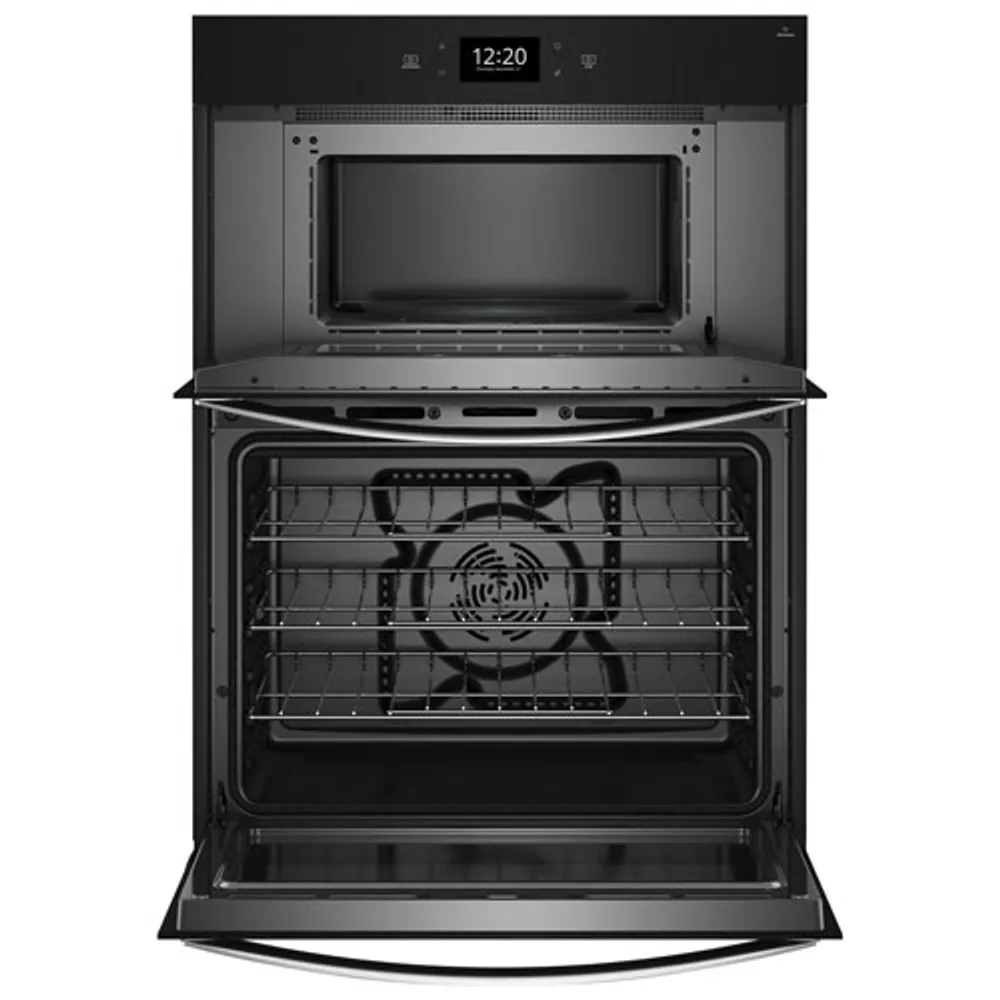 Whirlpool 26" 6.4 Cu. Ft. True Convection Electric Combination Wall Oven (WOEC7030PZ) - Stainless Steel
