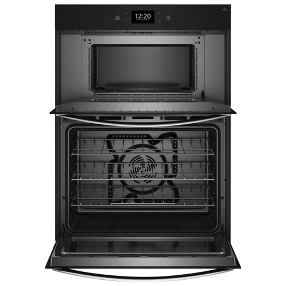 Whirlpool 27" 6.4 Cu. Ft. True Convection Electric Combination Wall Oven (WOEC7027PZ) - Stainless Steel