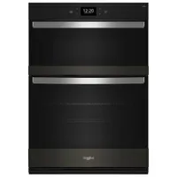 Whirlpool 30" 6.4 Cu. Ft. True Convection Electric Combination Wall Oven (WOEC7030PV) - Black Stainless Steel