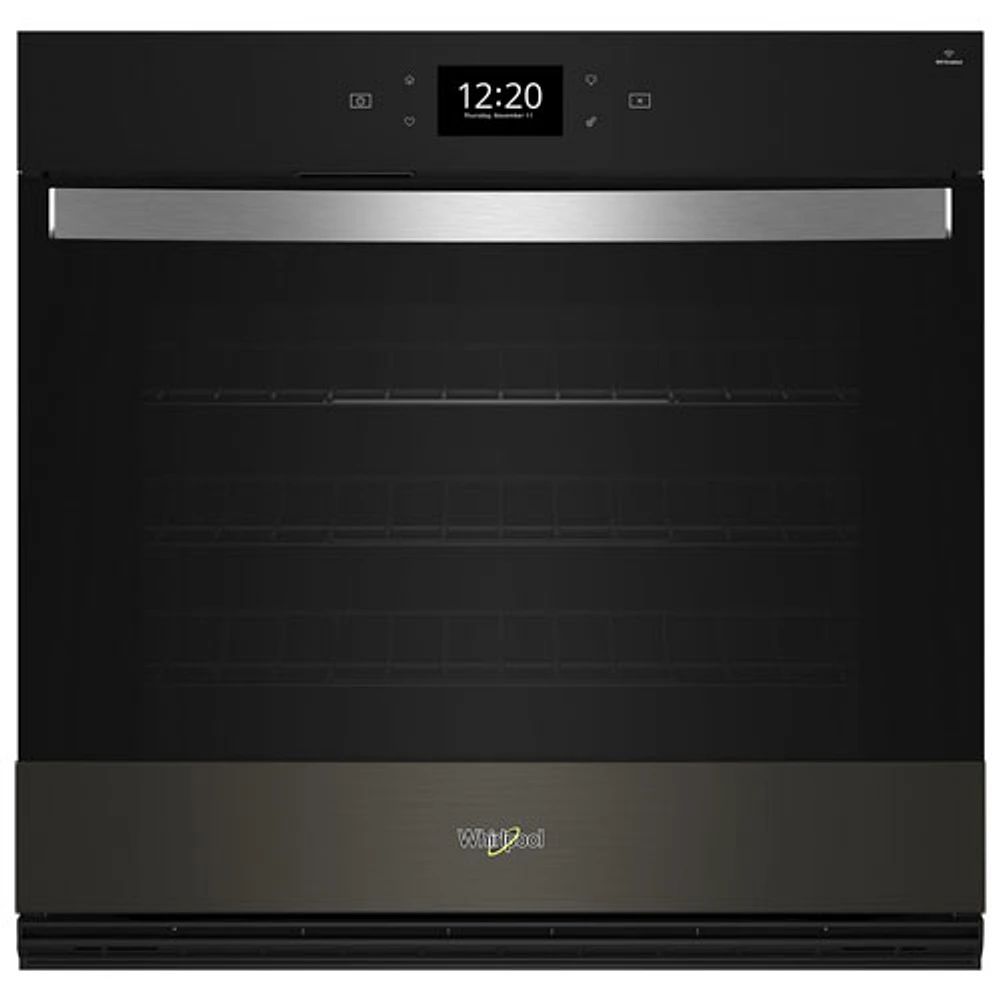 Whirlpool 30" 5 Cu. Ft. Self-Clean True Convection Electric Wall Oven (WOES7030PV) - Black Stainless Steel