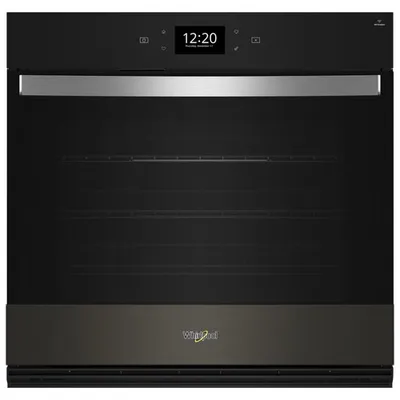 Whirlpool 30" 5 Cu. Ft. Self-Clean True Convection Electric Wall Oven (WOES7030PV) - Black Stainless Steel