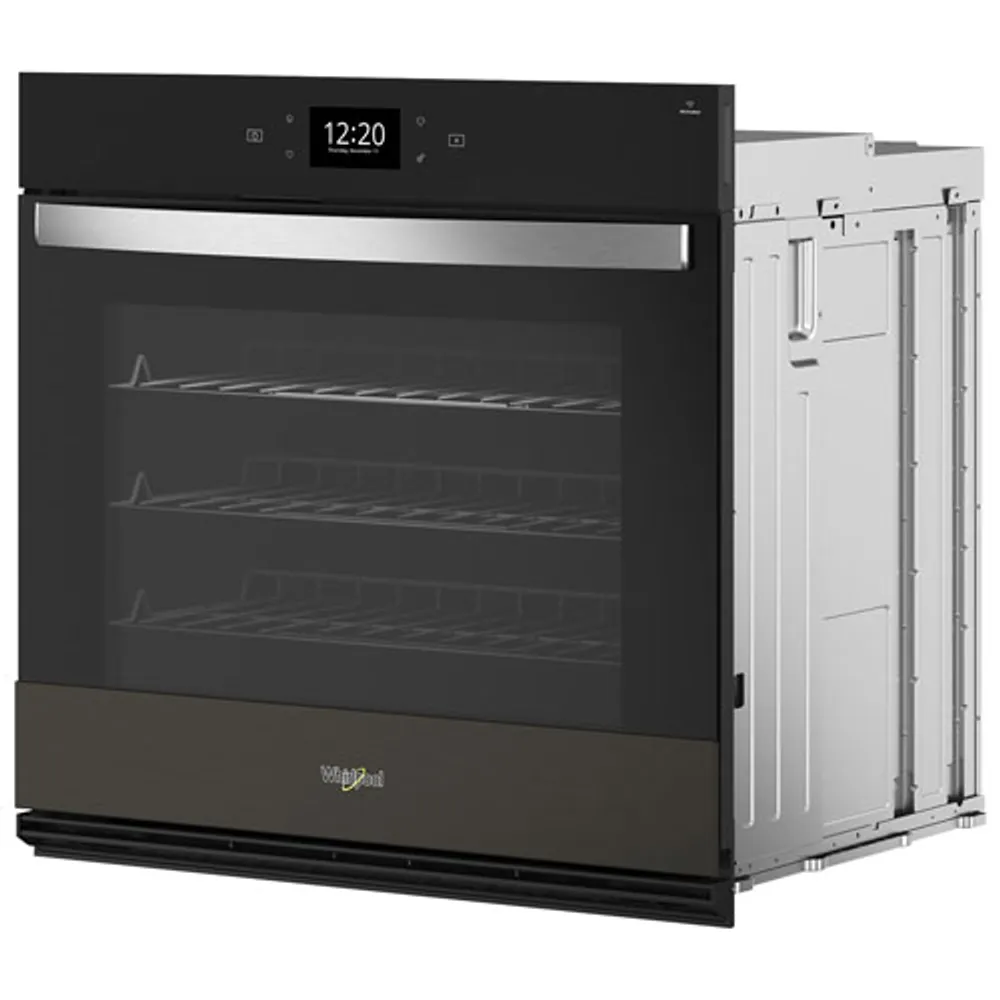 Whirlpool 30" 5 Cu. Ft. Self-Clean True Convection Electric Wall Oven (WOES7030PV) - Black Stainless Steel